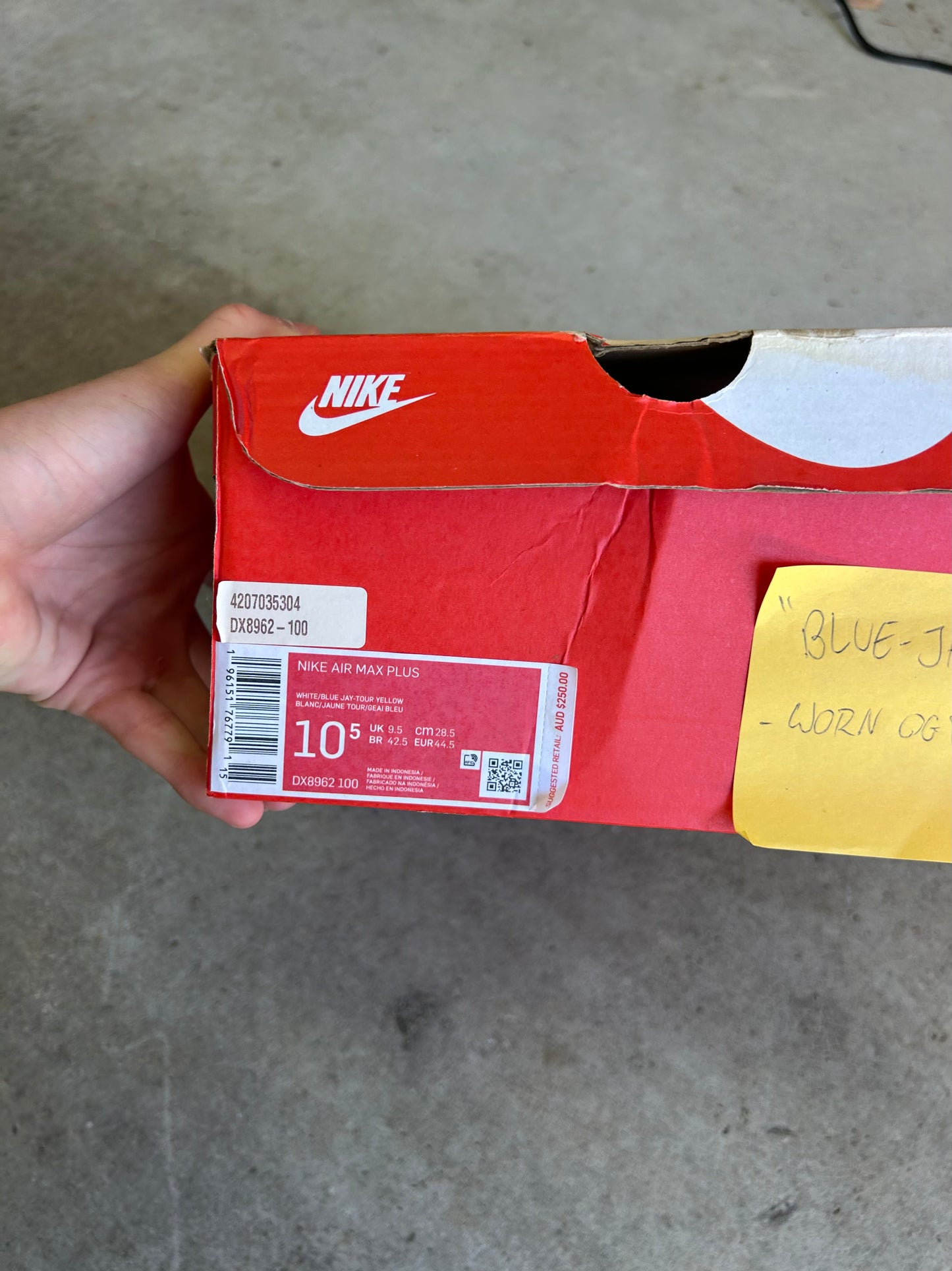 Nike Air Max Plus Blue Jays US10.5 Men’s