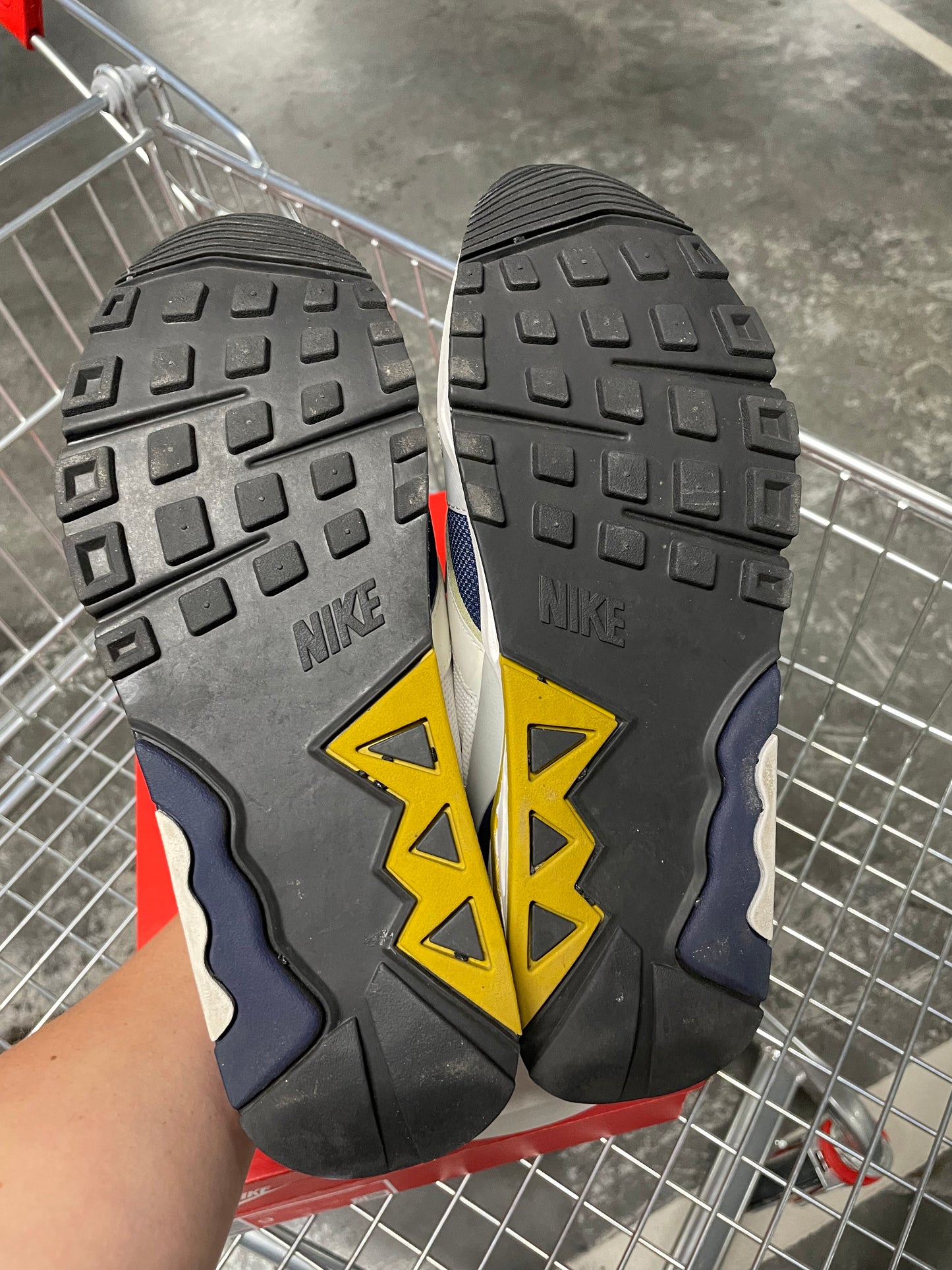 Nike Air Structure Triax 91 White Navy Citron US9 Men’s