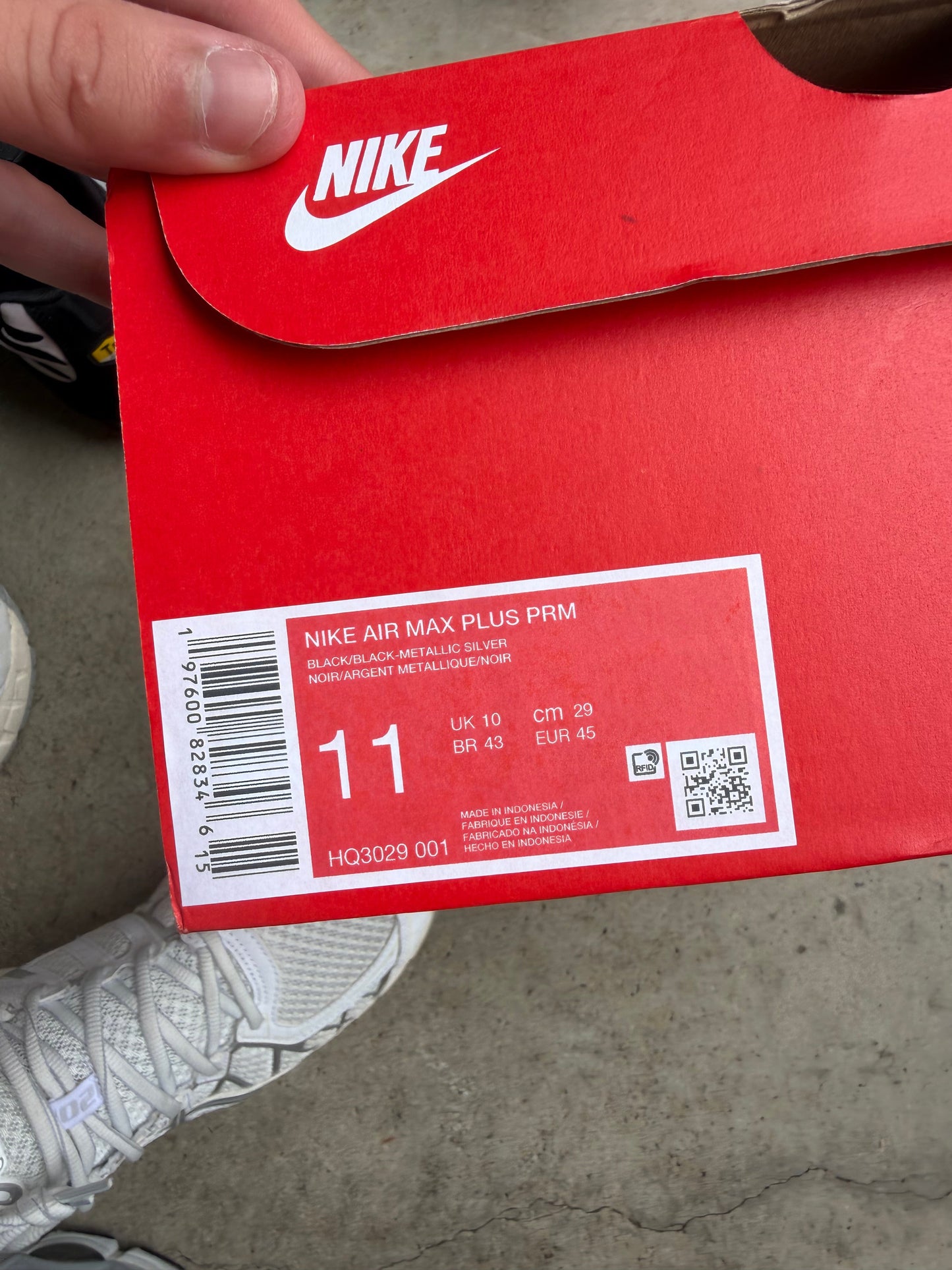 Nike Air Max Plus Reflective Black US11 Men’s