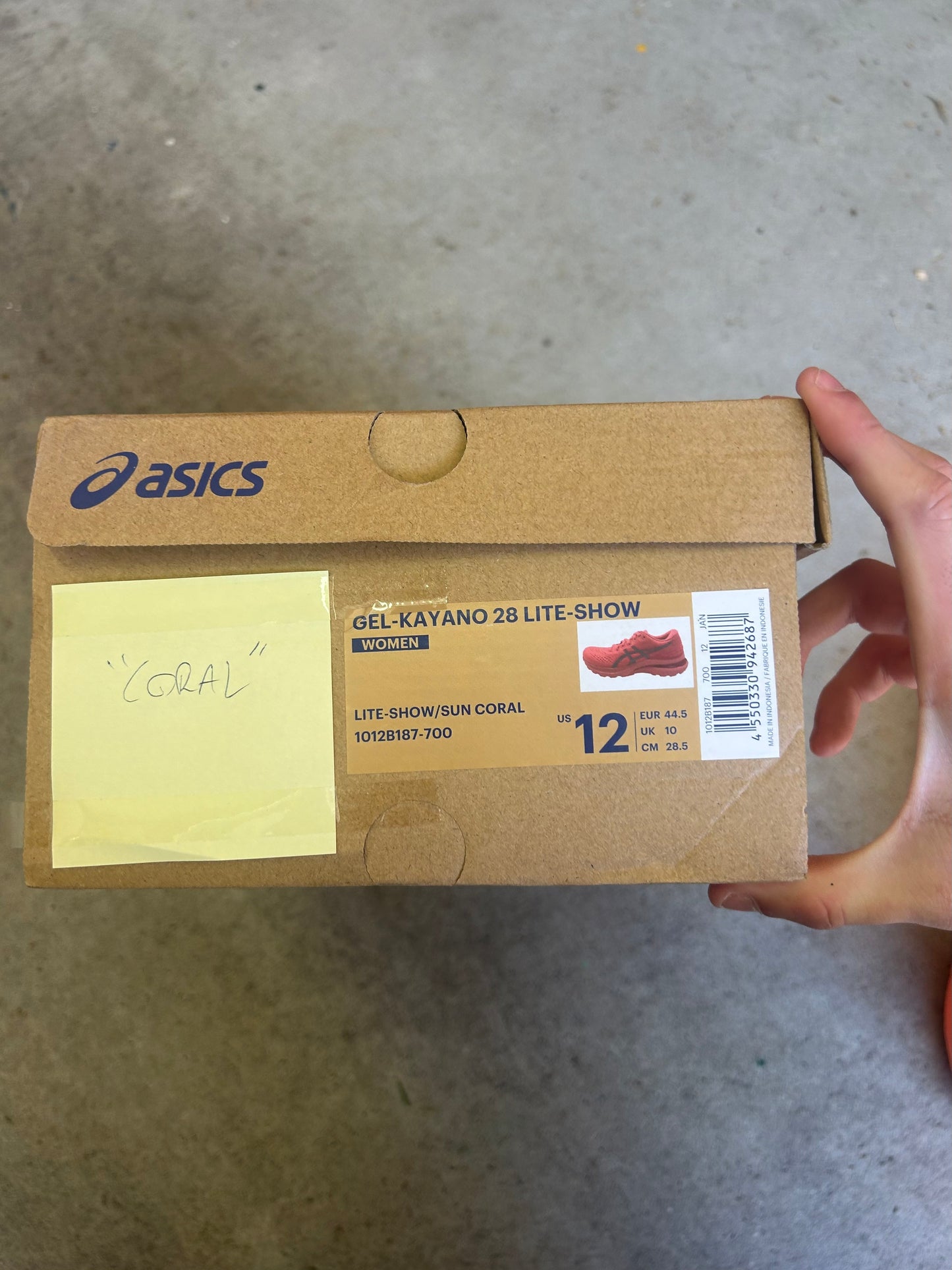 ASICS Gel Kayano 28 Coral Lite Show