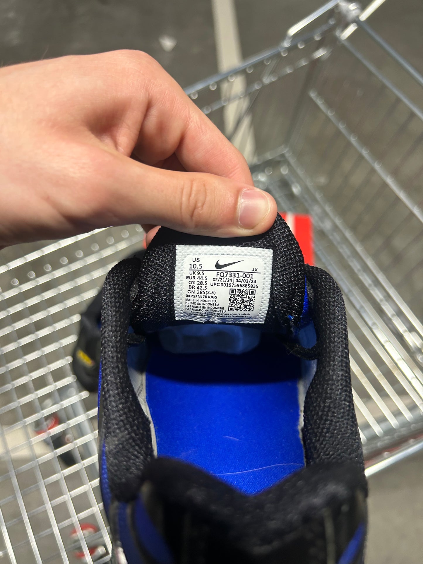 Nike Air Max Plus Premium Black Racer Blue Men’s US10.5