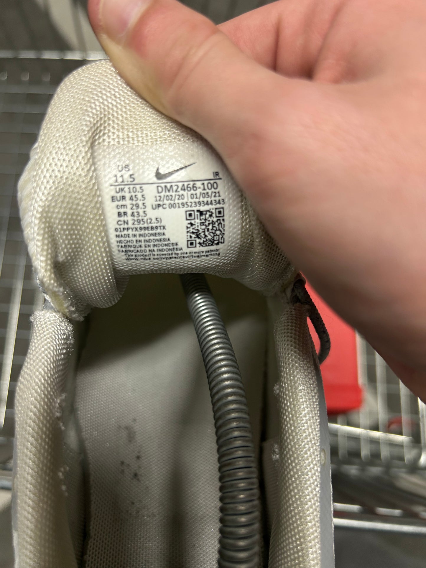 Nike Air Max Plus White Grey Men’s US11.5