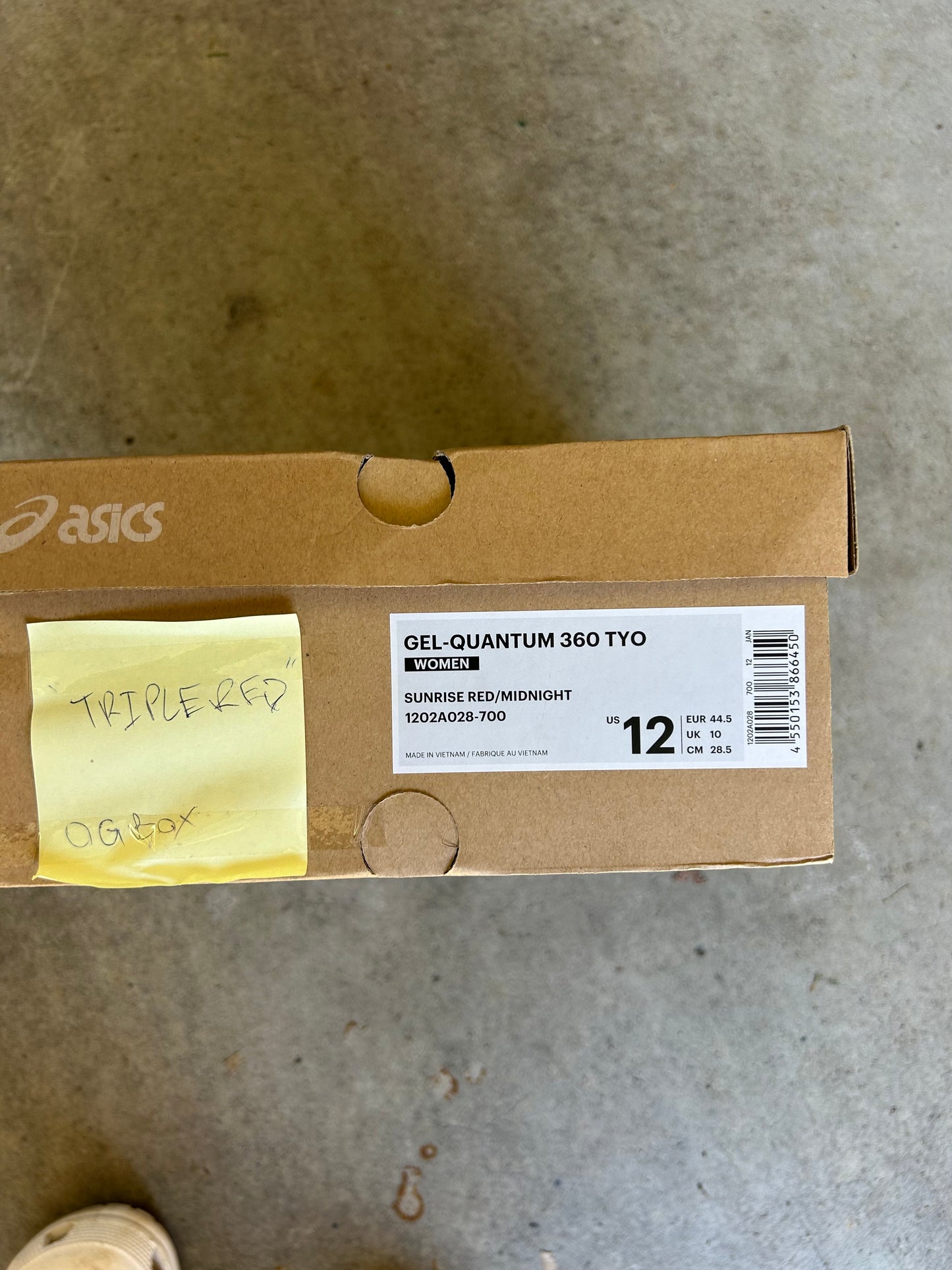 ASICS GEL Quantum 360 TYO Sunrise Red US12 Women’s / US10.5 Men’s