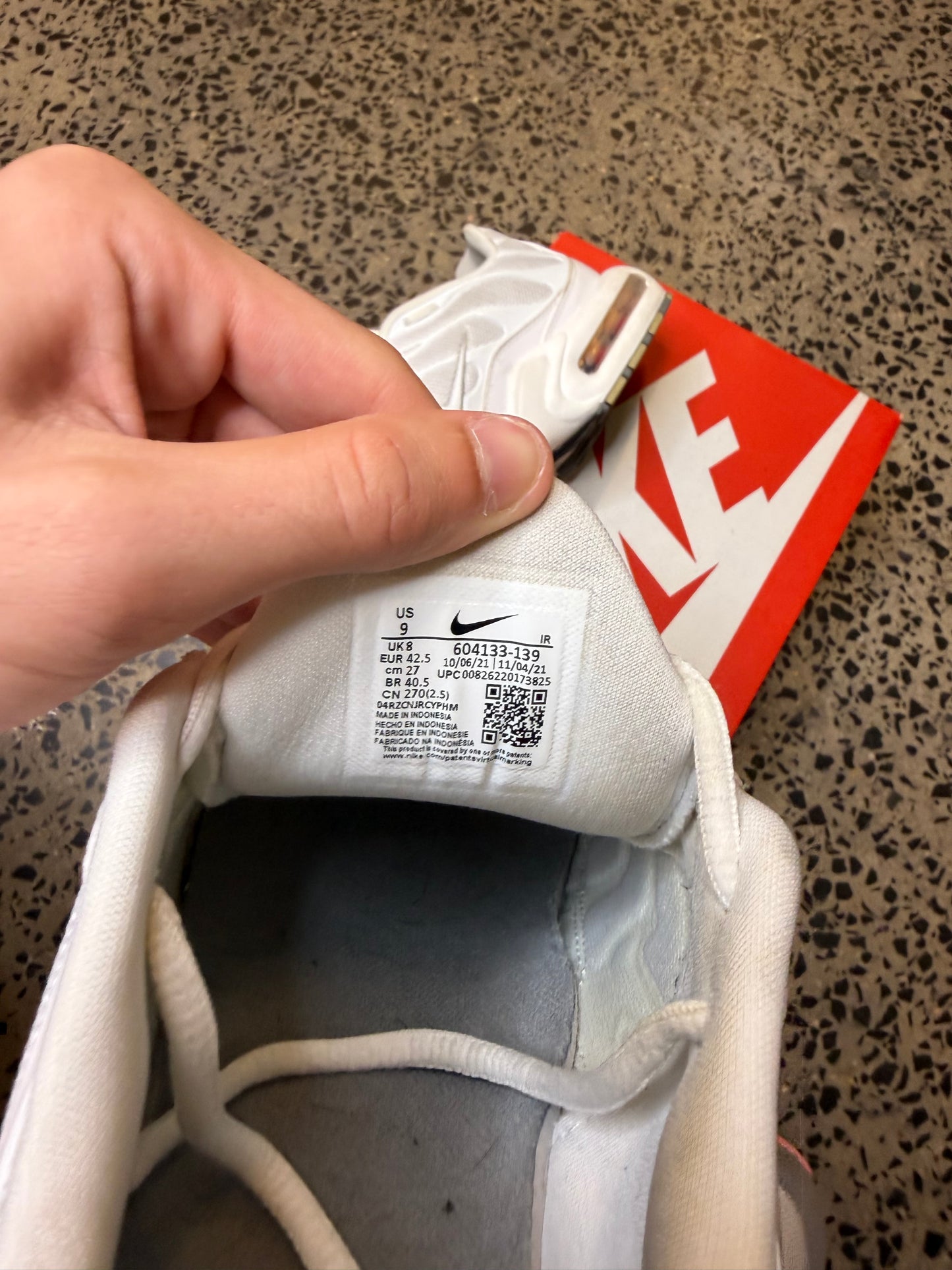 Nike Air Max Plus Casper US9 Men's