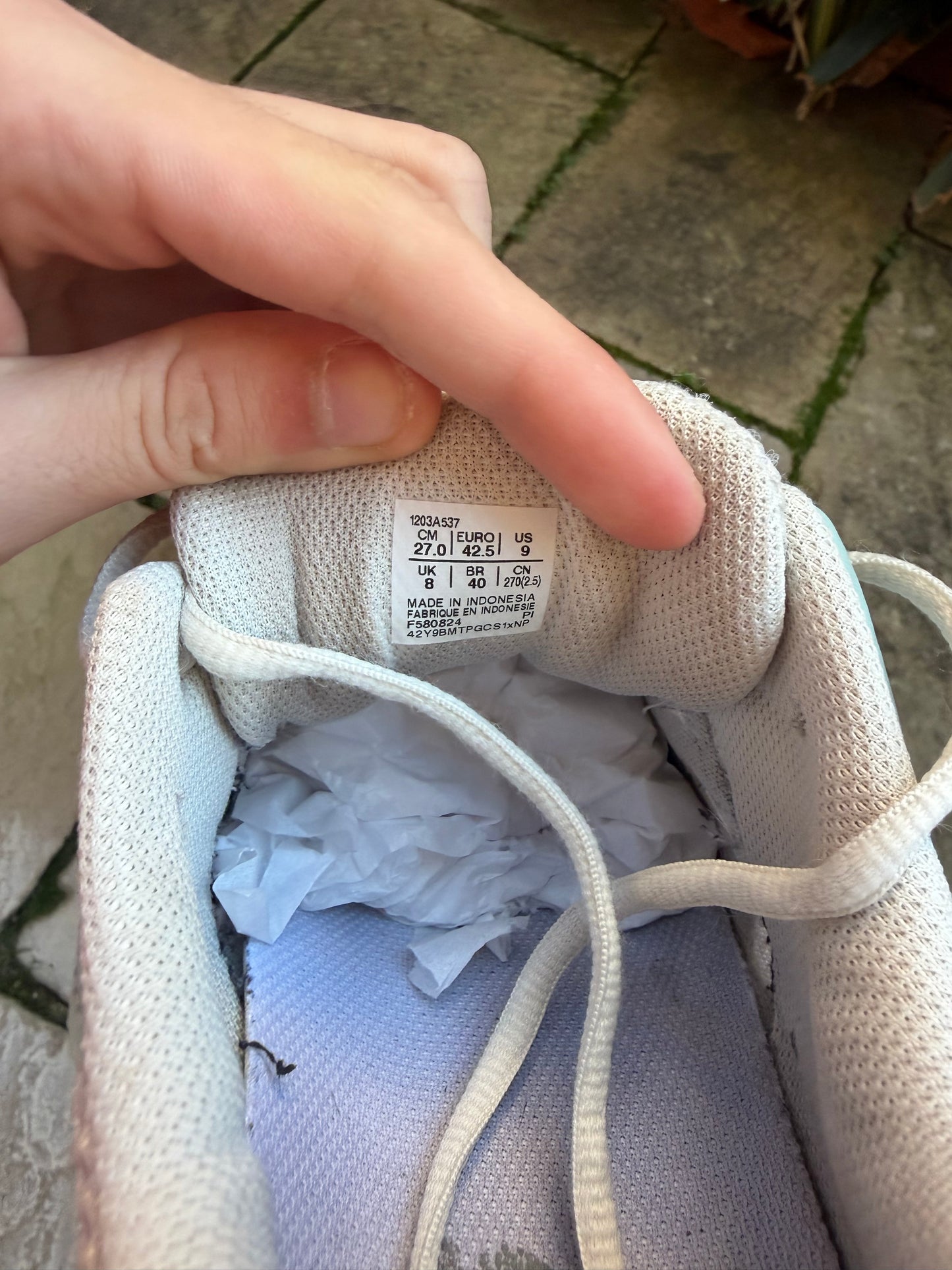 ASICS GEL KAYANO 14 "Cream Dusk Violet" US9 Men's
