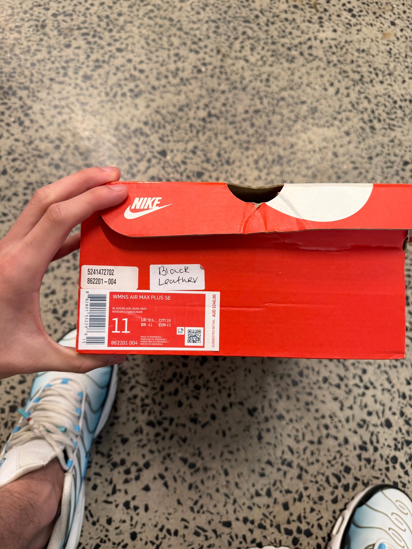 Nike Air Max Plus Snakeskin Black US11 Women’s/ 9.5 Men’s