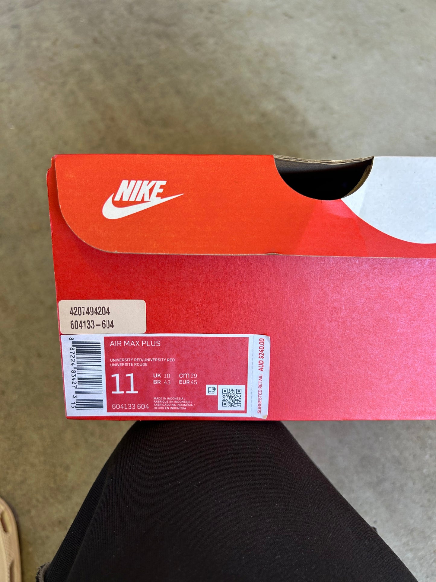 Nike Air Max Plus AU Lava US11 Men’s