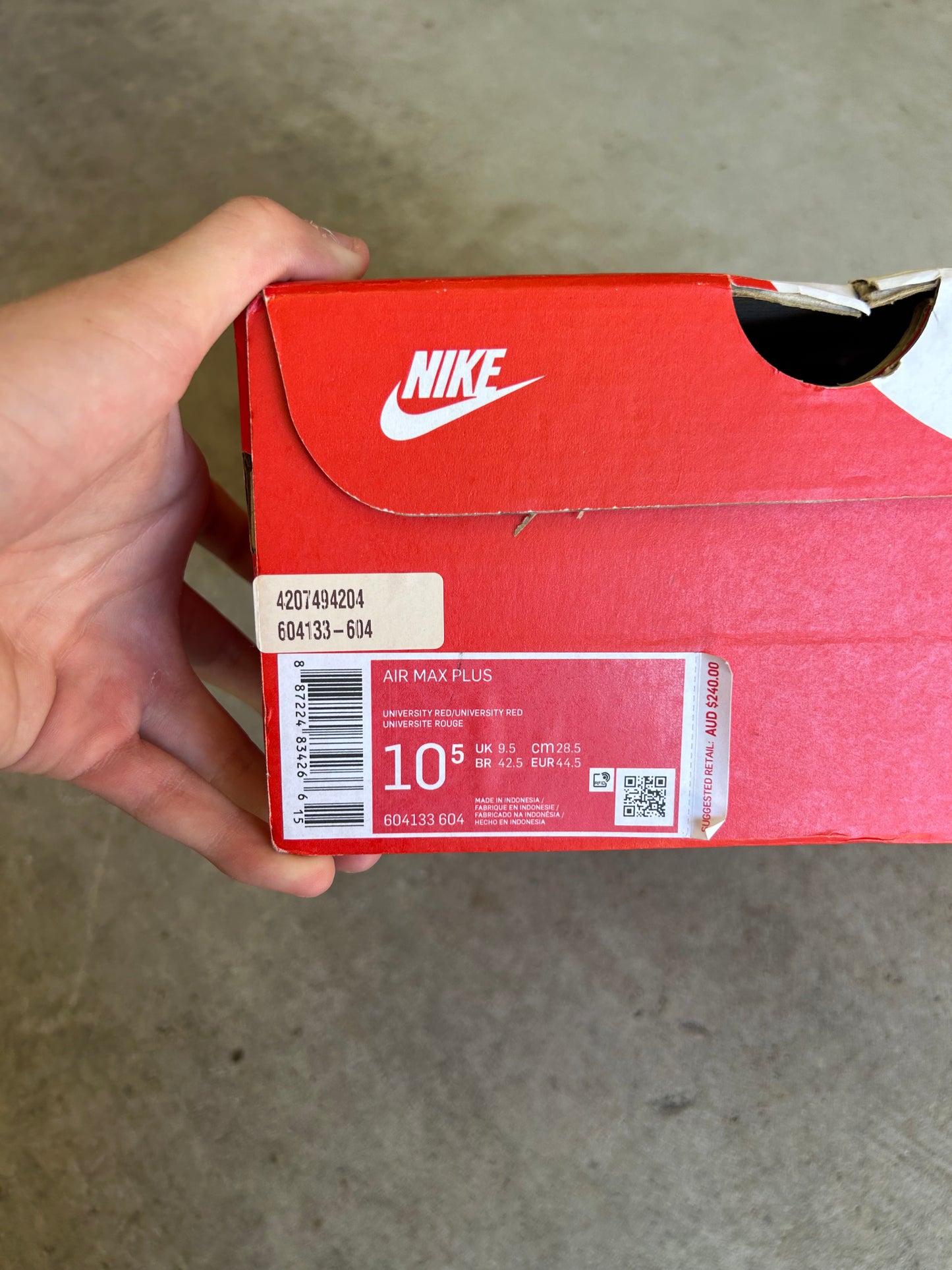 Nike Air Max Plus AU Lava US10.5 Men’s