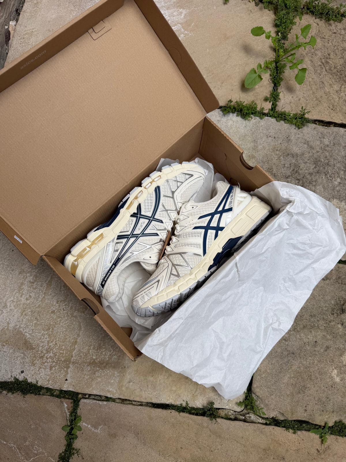 ASICS GEL KAYANO 20 Cream Independence Blue US11 Men’s
