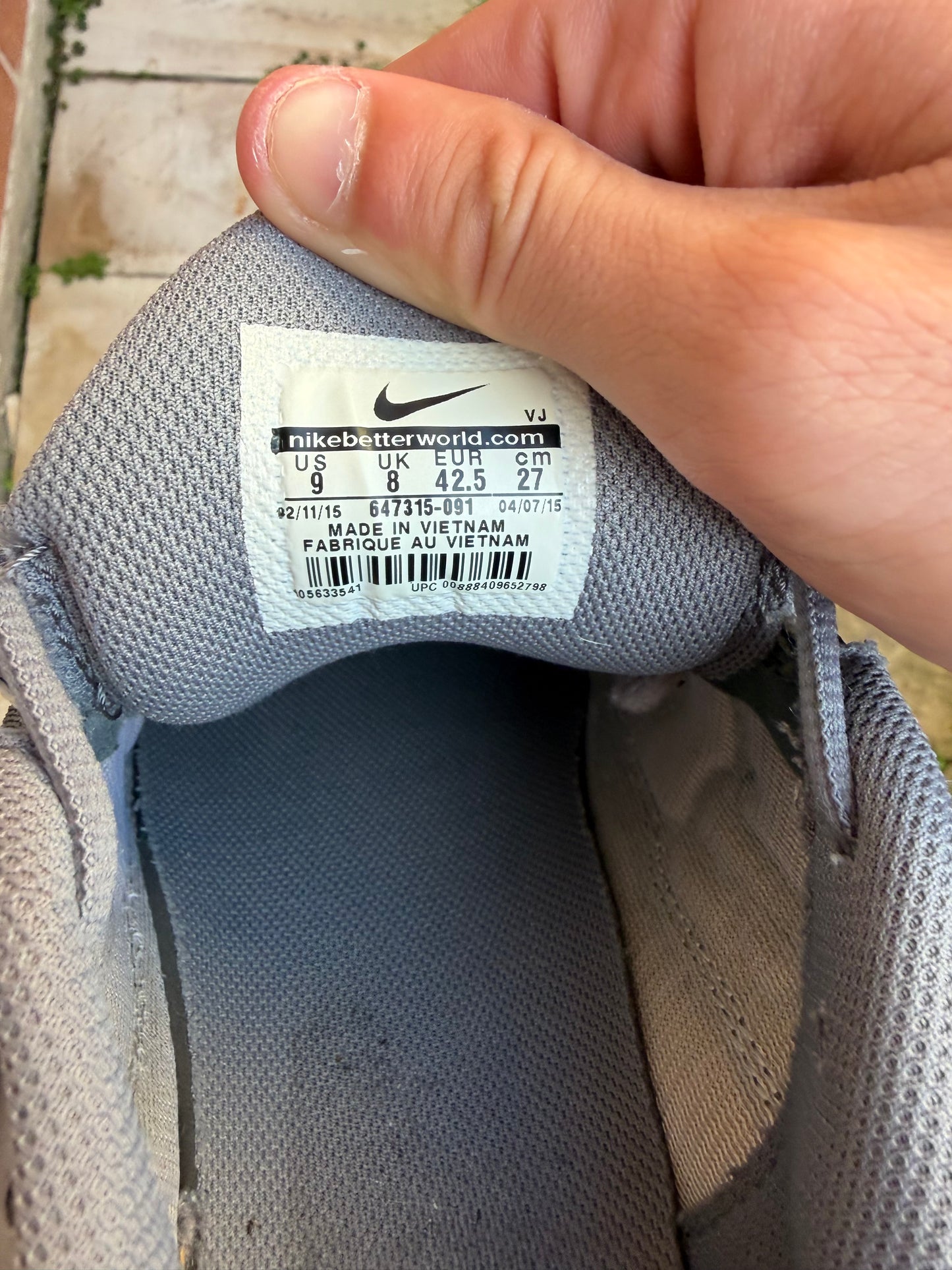 Nike Air Max Plus "Cool Grey" (2015) US9 Men's
