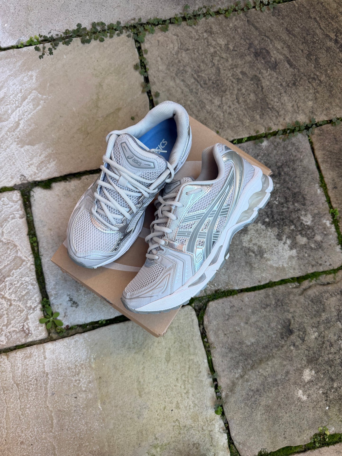 ASICS GEL KAYANO 14 "Birch/ Dark Pewter" US10 Women's/ 9 Men's