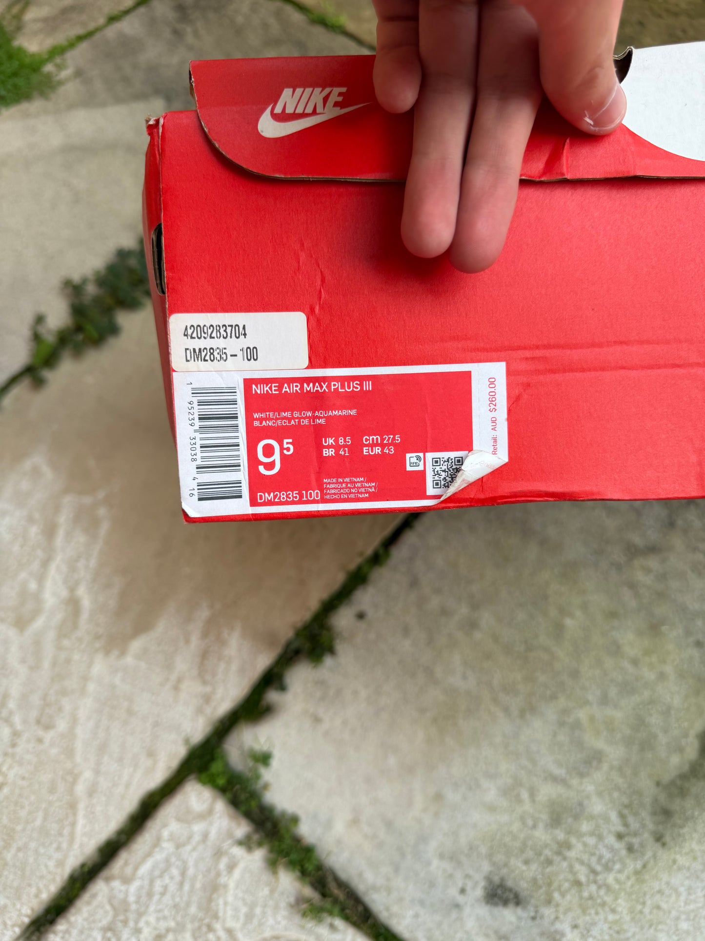 Nike Air Max Plus 3 "Aquamarine" US9.5 Men's