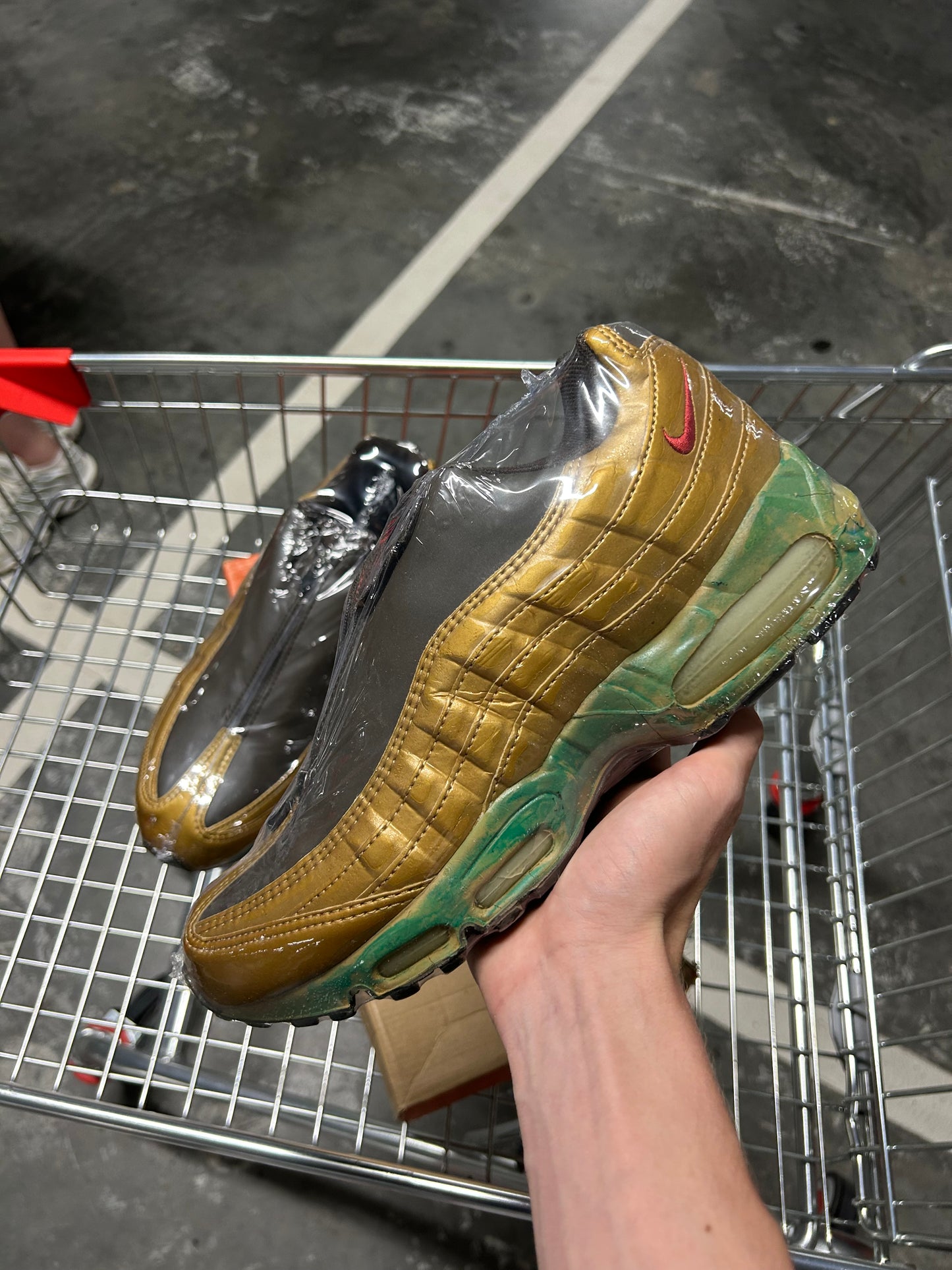 Nike Air Max 95 Zipper Met Gold/Hothouse-Dark Mocha (2001) US9 Men’s