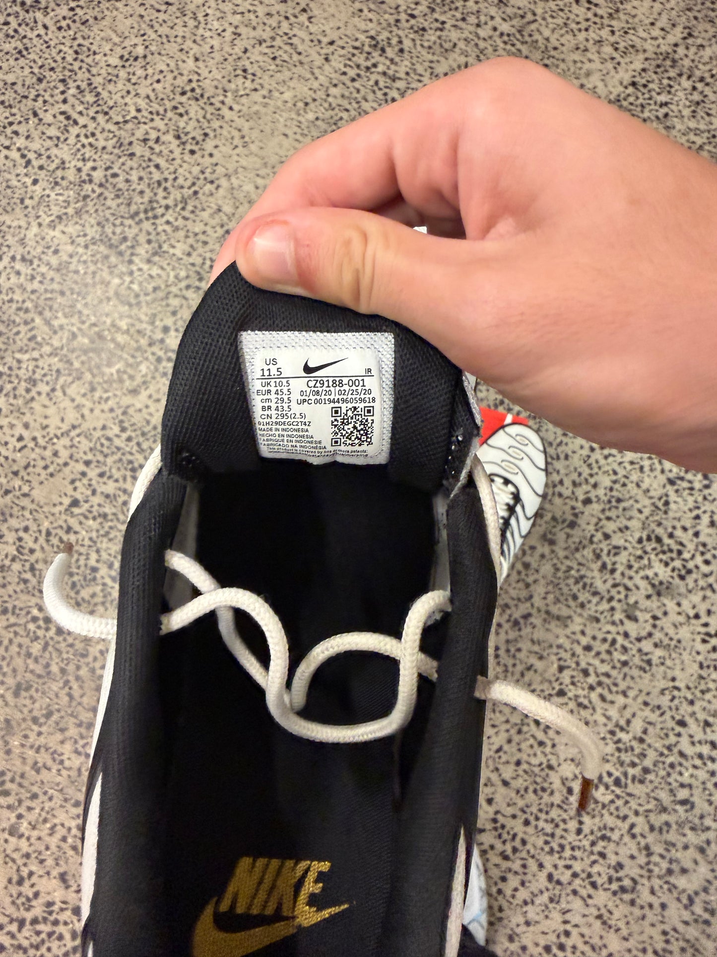 Nike Air Max Plus "White Metallic Gold" US11.5 Men's