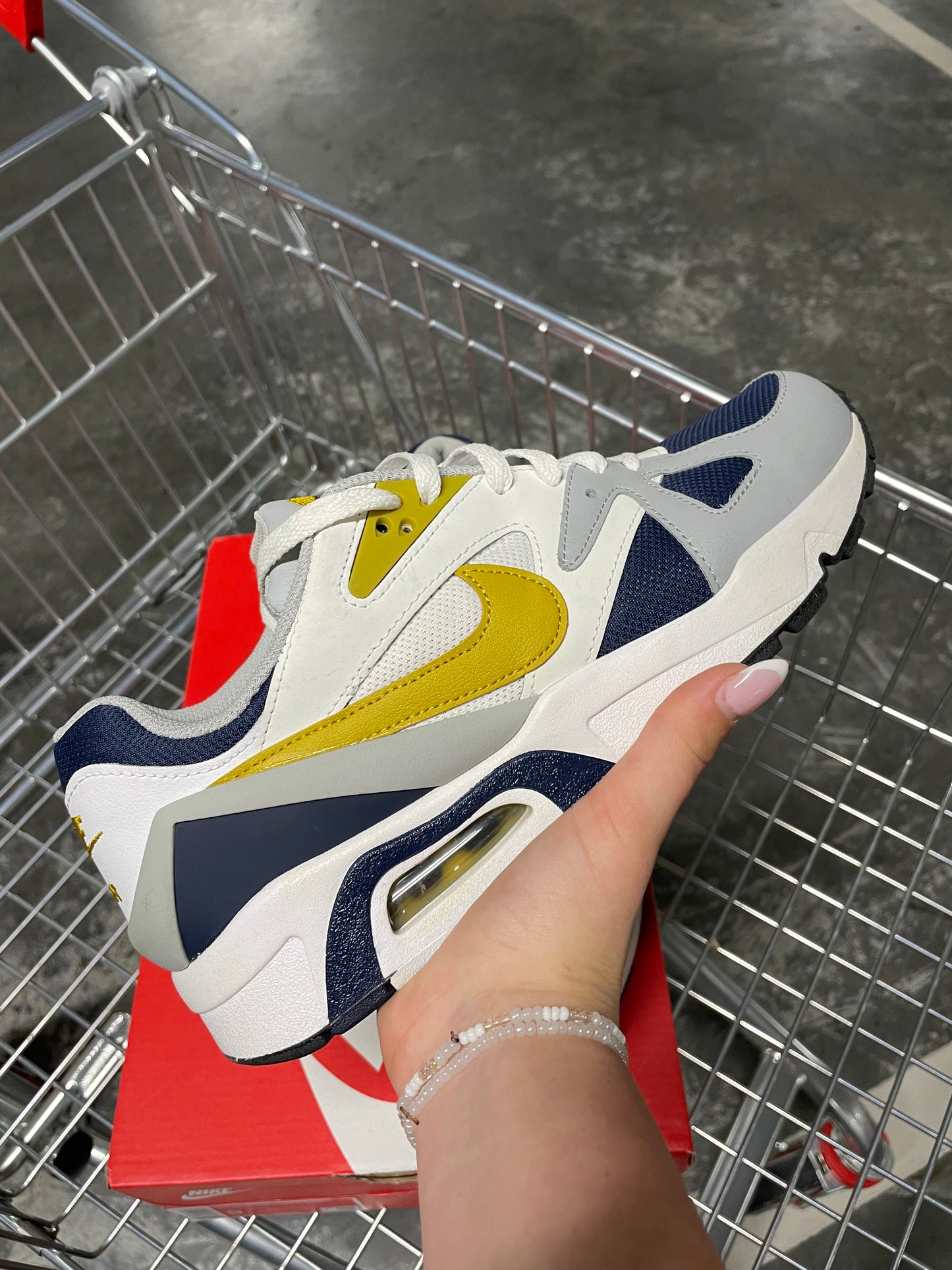 Nike Air Structure Triax 91 White Navy Citron US9 Men’s