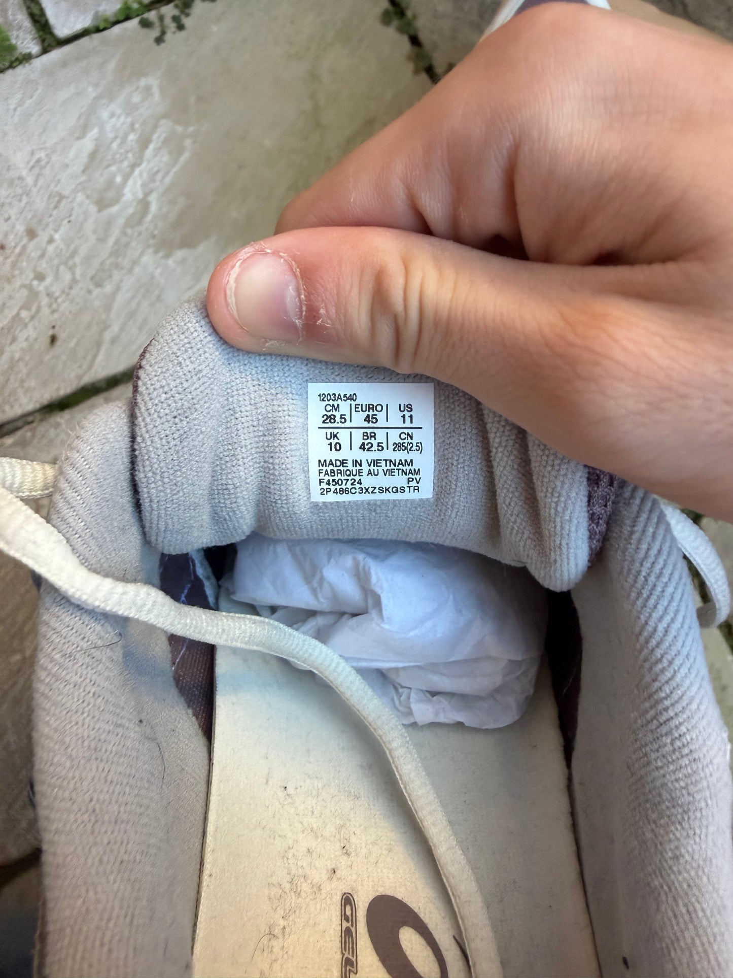 ASICS GEL KAYANO 14 "Mauve Grey" US11 Men's