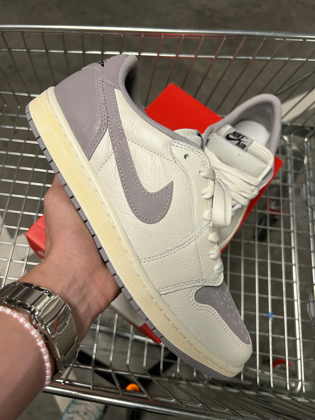 Nike Air Jordan 1 Retro Low OG Atmosphere Grey US11 Men's