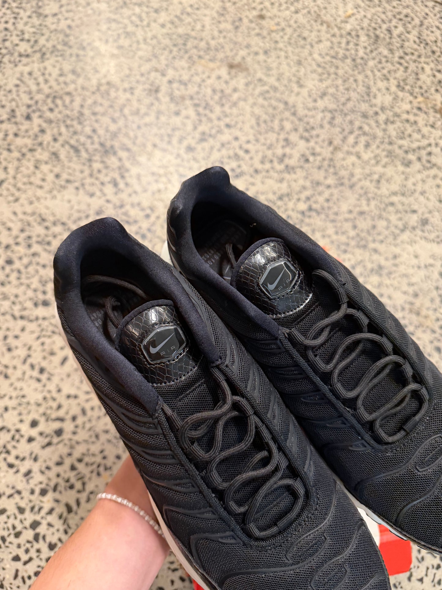 Nike Air Max Plus Snakeskin Black US11 Women’s/ 9.5 Men’s