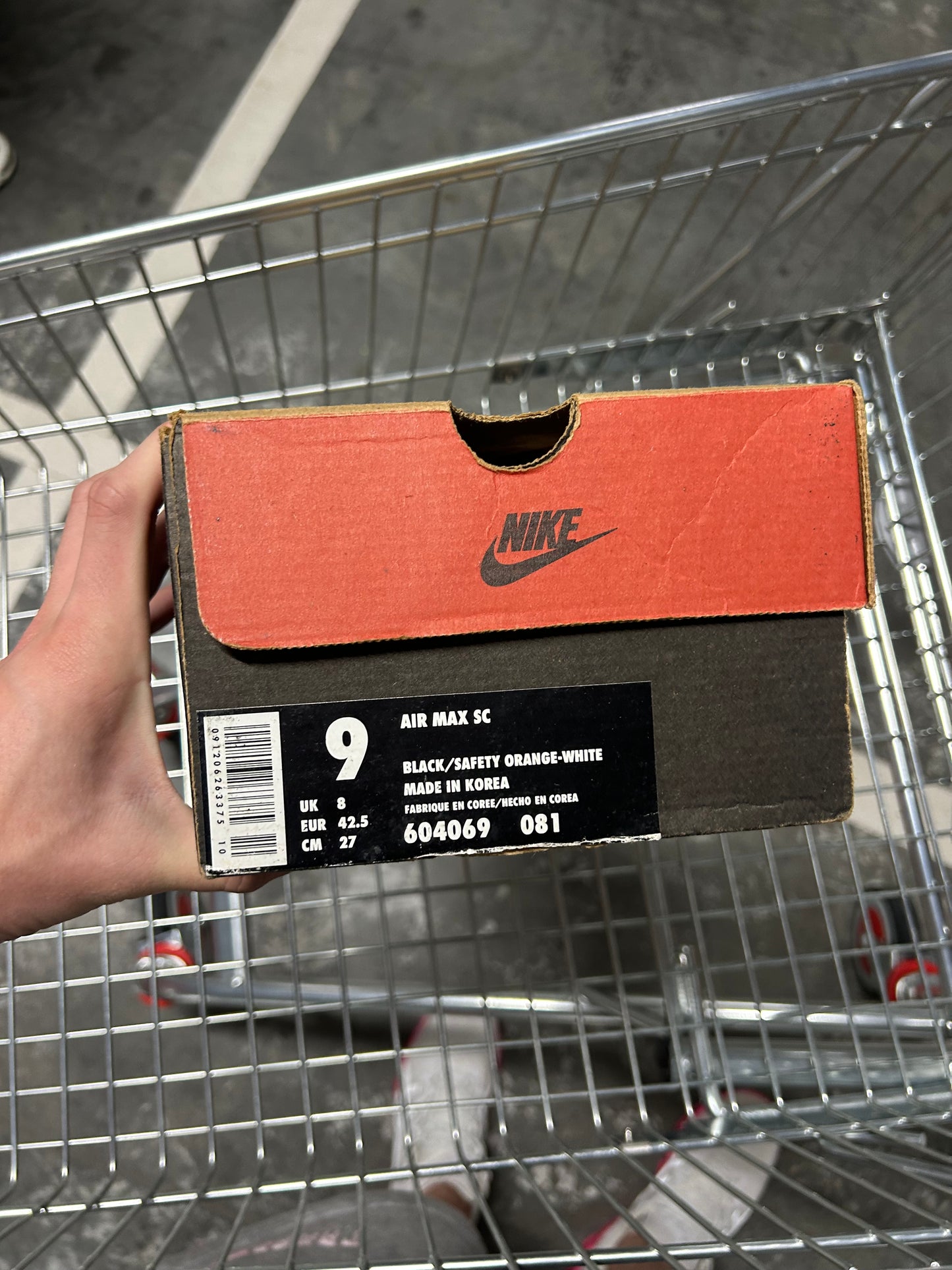 Nike Air Max 95 Black Safety Orange (1997) US9 men’s