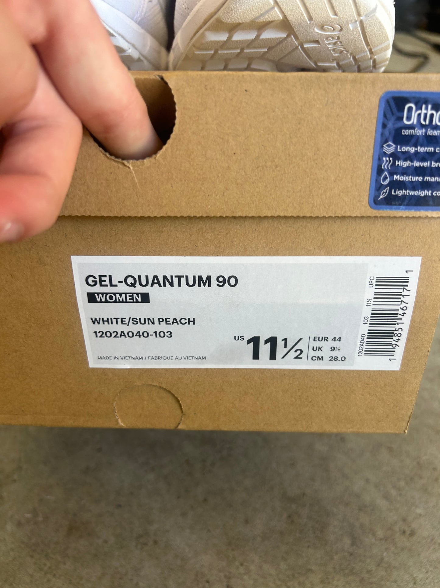 ASICS Gel Quantum 90 Sun Peach US11.5 Women’s/ 10 mens
