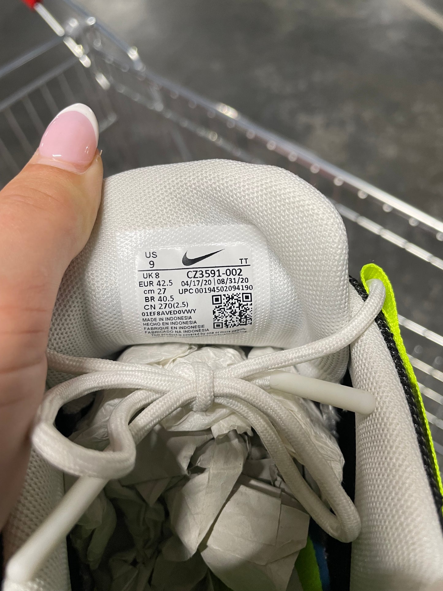 Nike NDSTRKT Air Max 95 Neon US9 Men’s