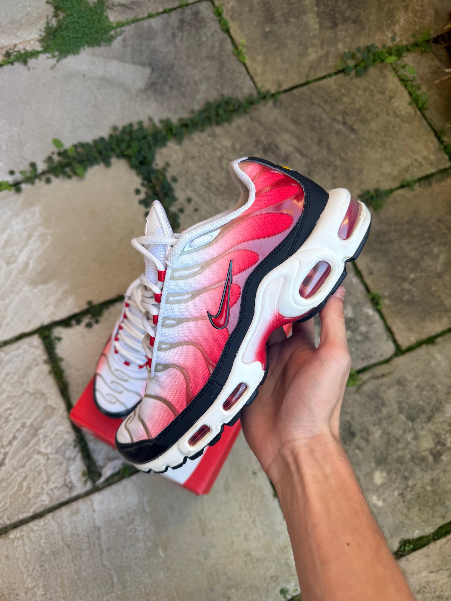 Nike Air Max Plus "White University Red" US9 Men's