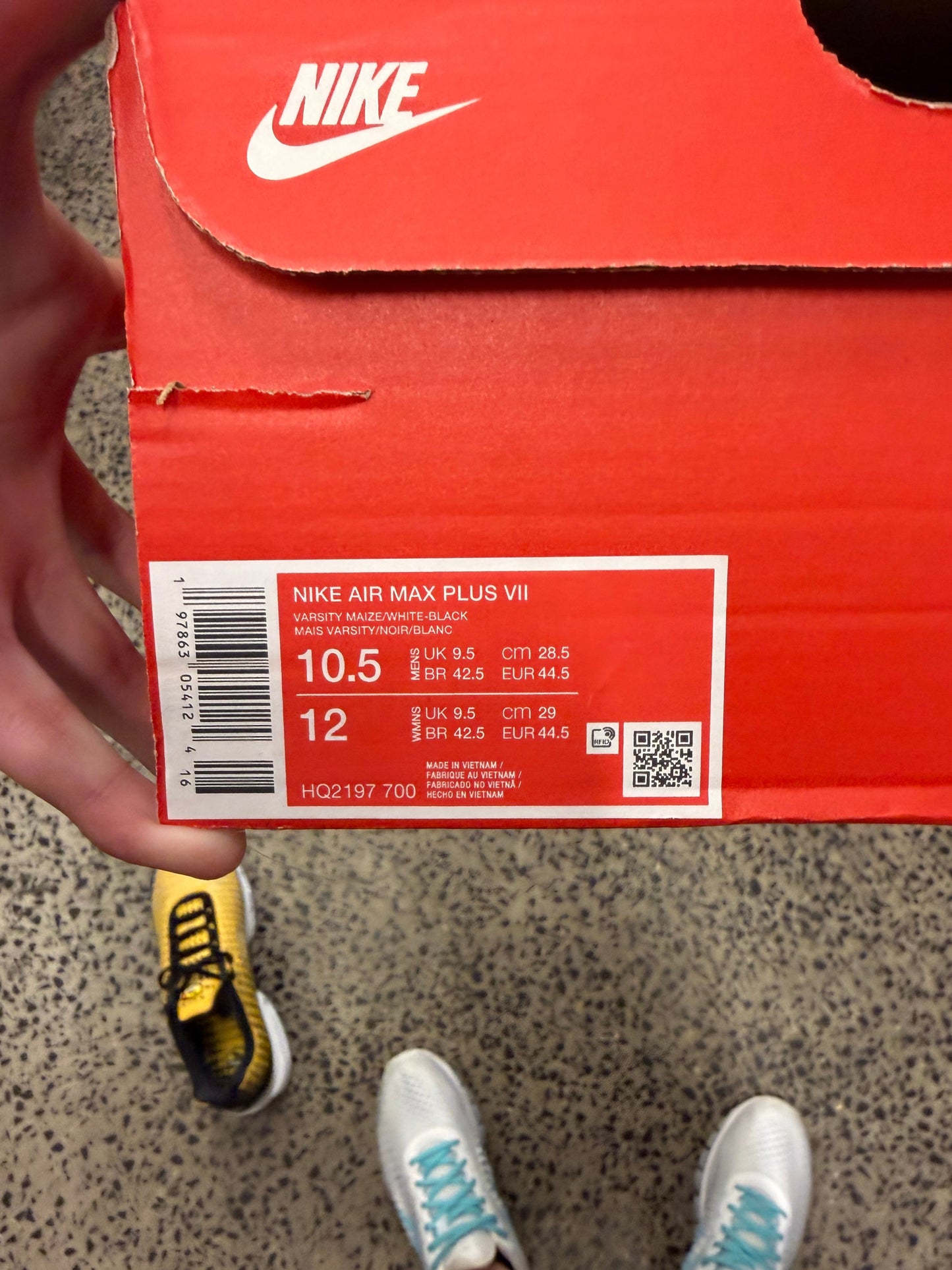 Nike Air Max Plus 7 "Varsity Maize" US10.5 Men's