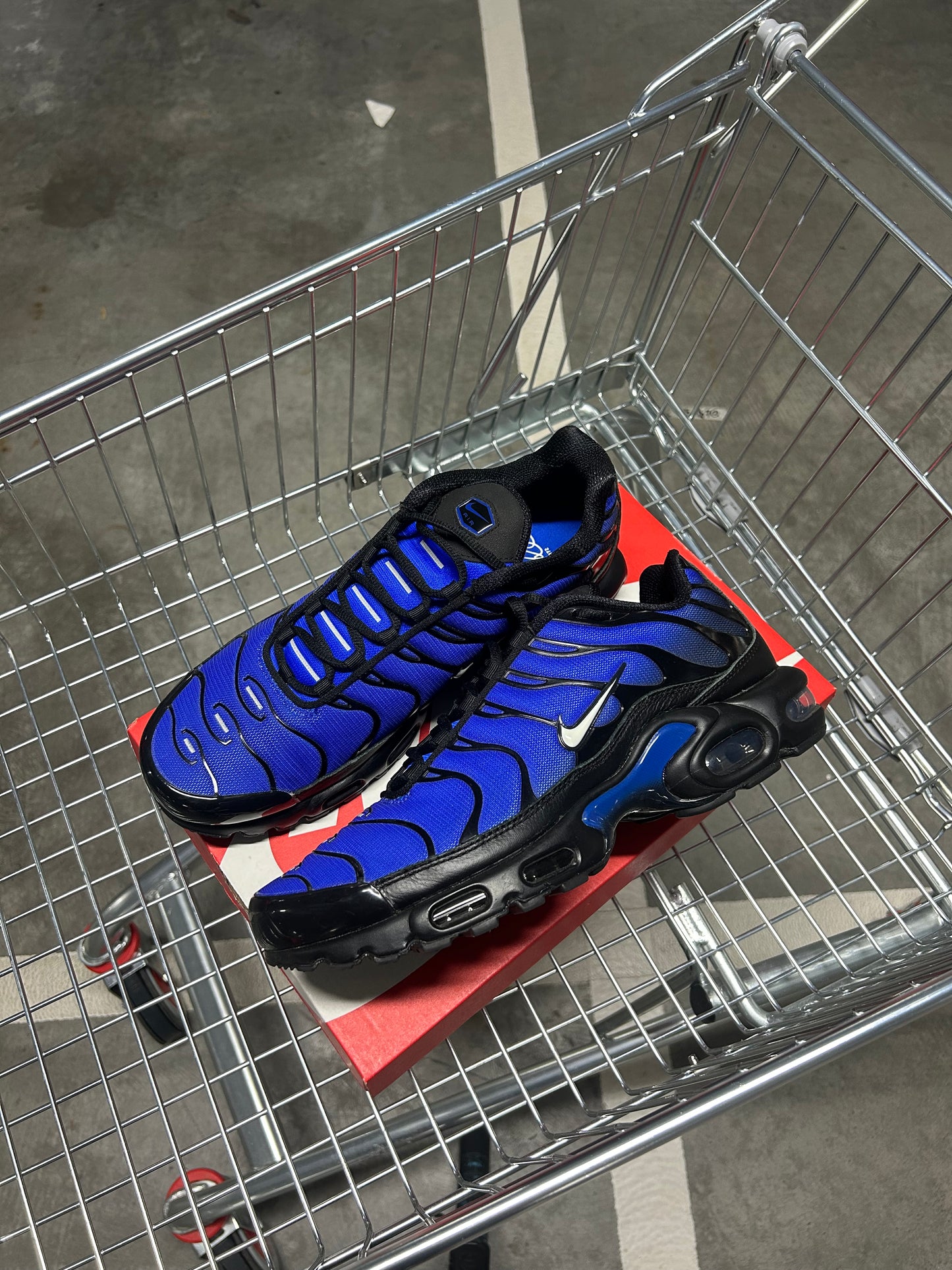 Nike Air Max Plus Premium Black Racer Blue Men’s US10.5