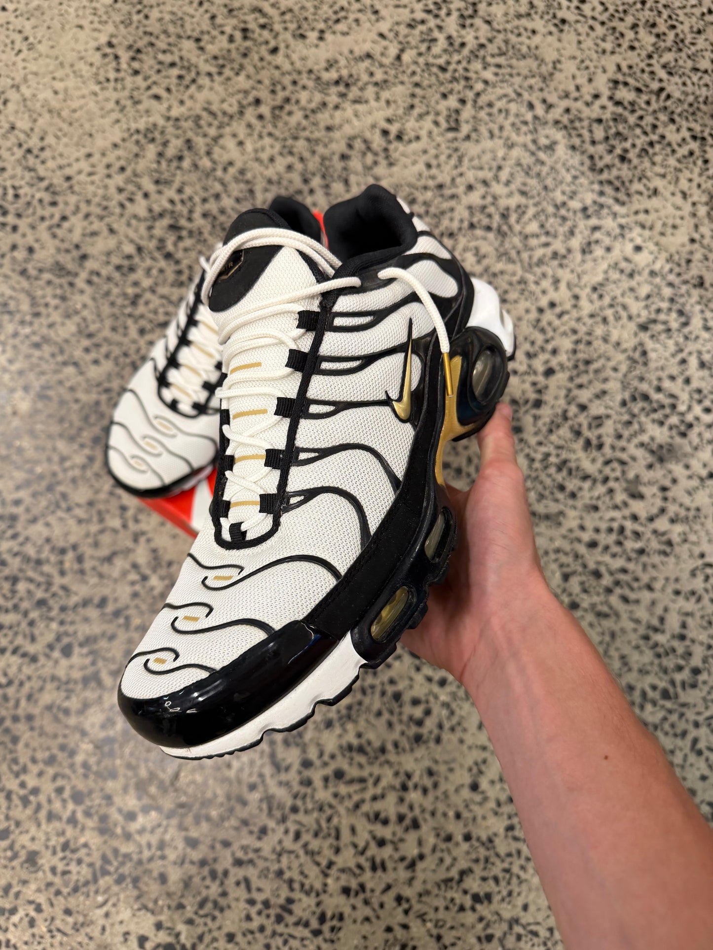 Nike Air Max Plus "White Metallic Gold" US11.5 Men's