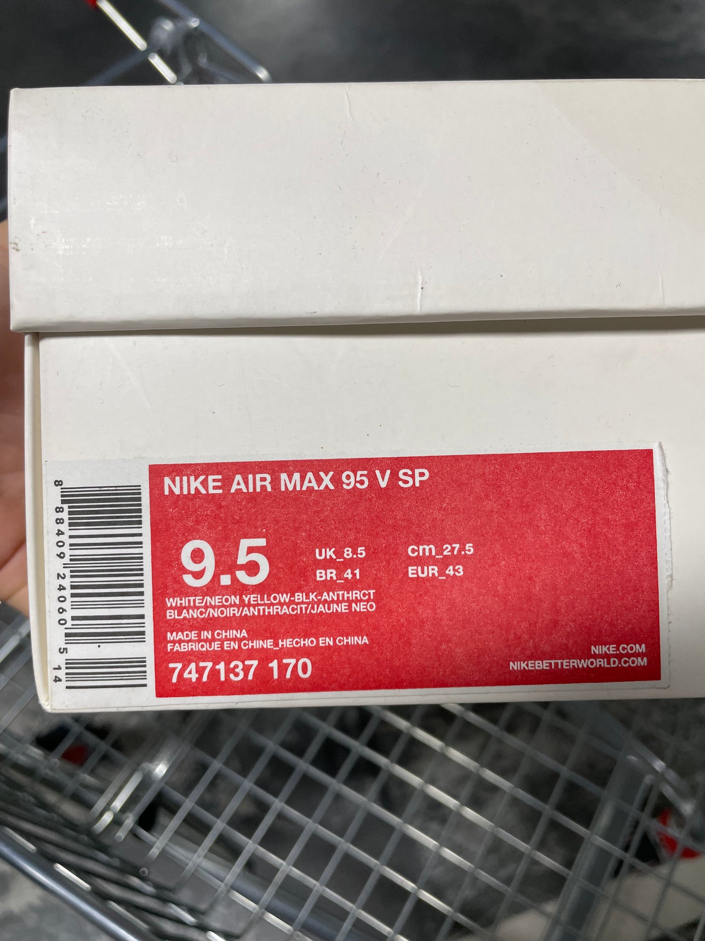 Nike Air Max 95 Patch Neon (2014) US9.5