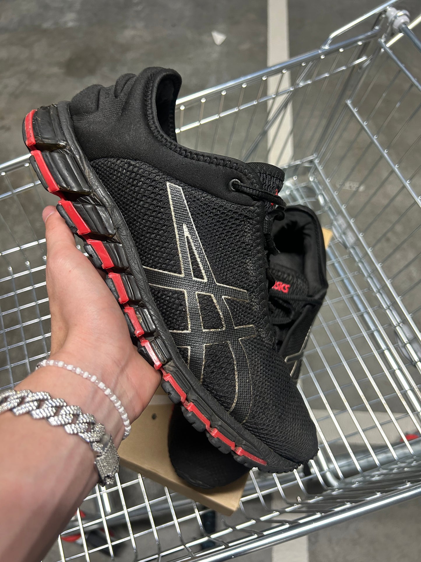 ASICS Gel Quantum 180 3 Red Belly Black Men’s US11