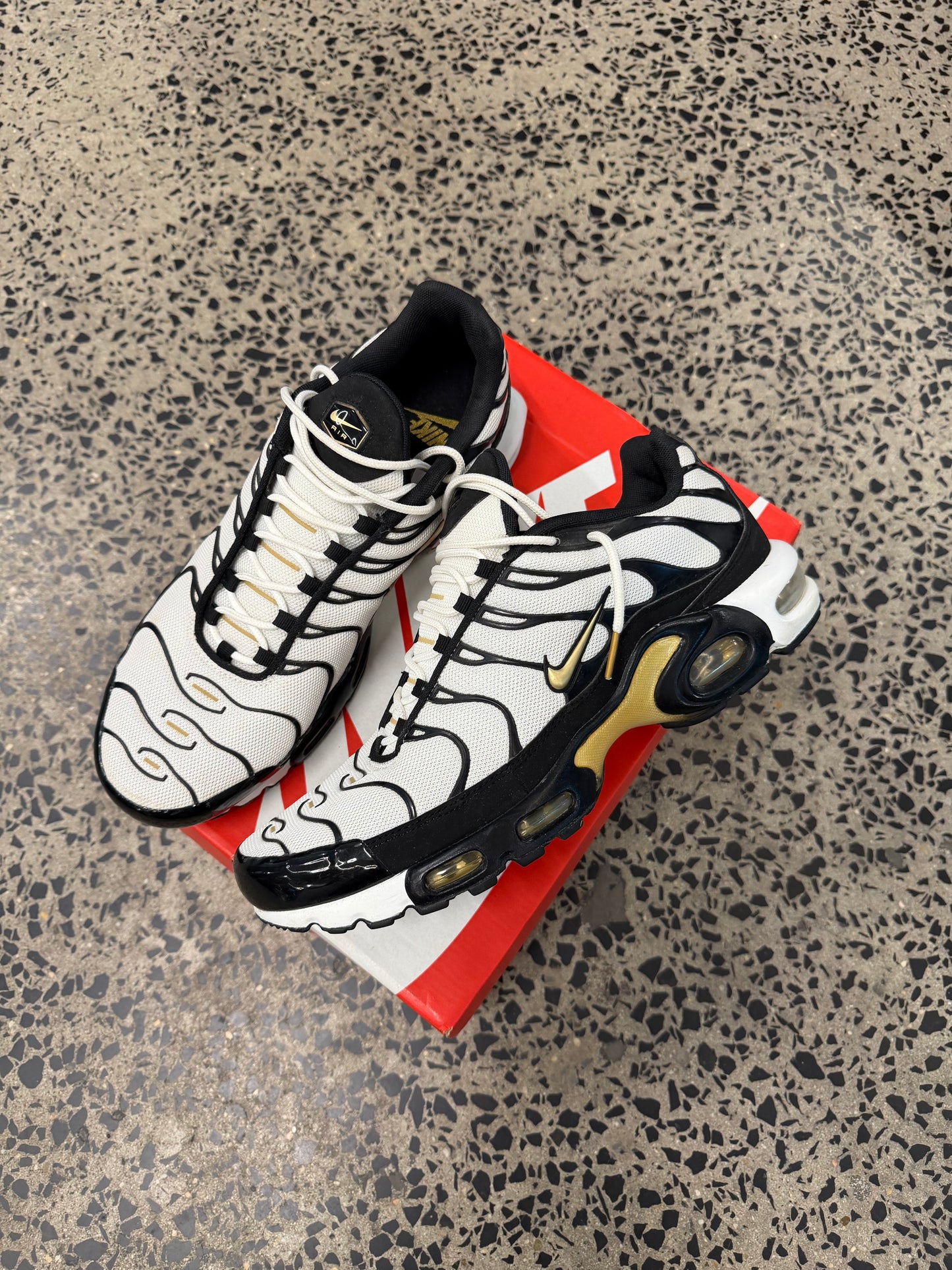 Nike Air Max Plus "White Metallic Gold" US11.5 Men's