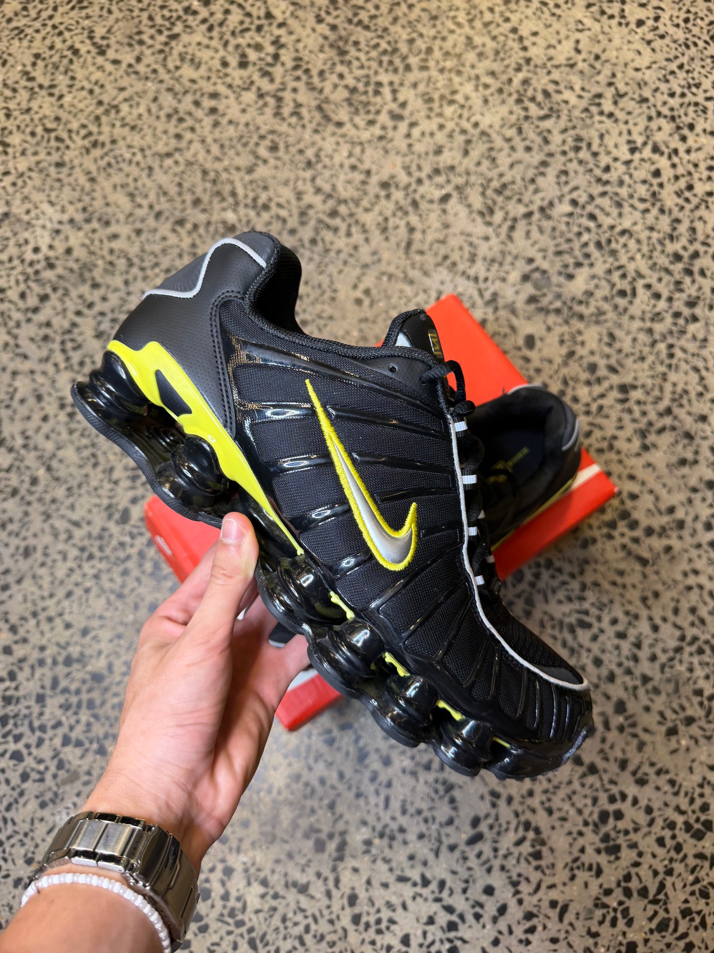Nike Shox TL Black/Yellow US12 Men's