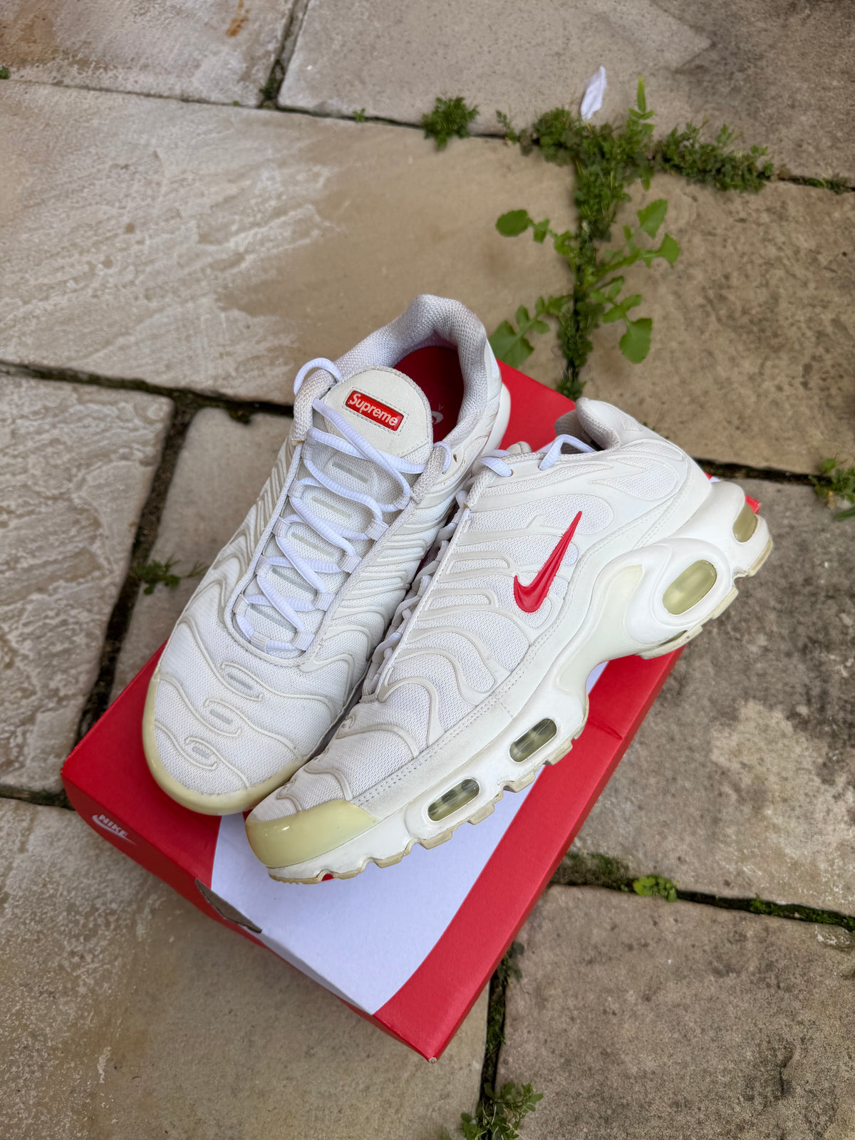 Nike Air Max Plus X Supreme “White” US9 Men’s