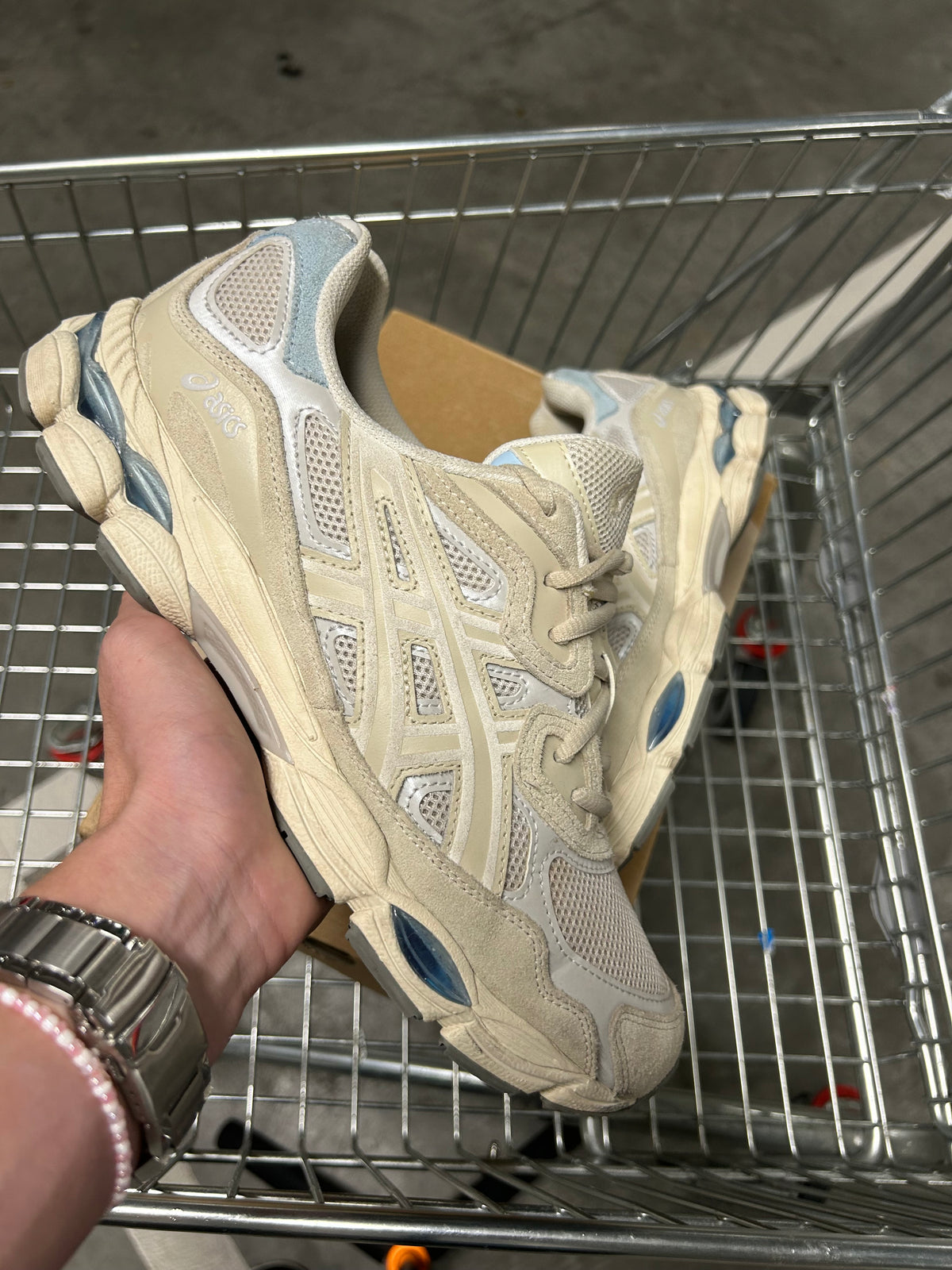 ASICS GEL NYC Smoke Grey Blue US10 Men's