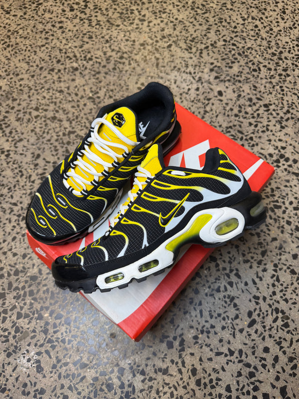 Nike Air Max Plus Black Tour Yellow Men's US9.5