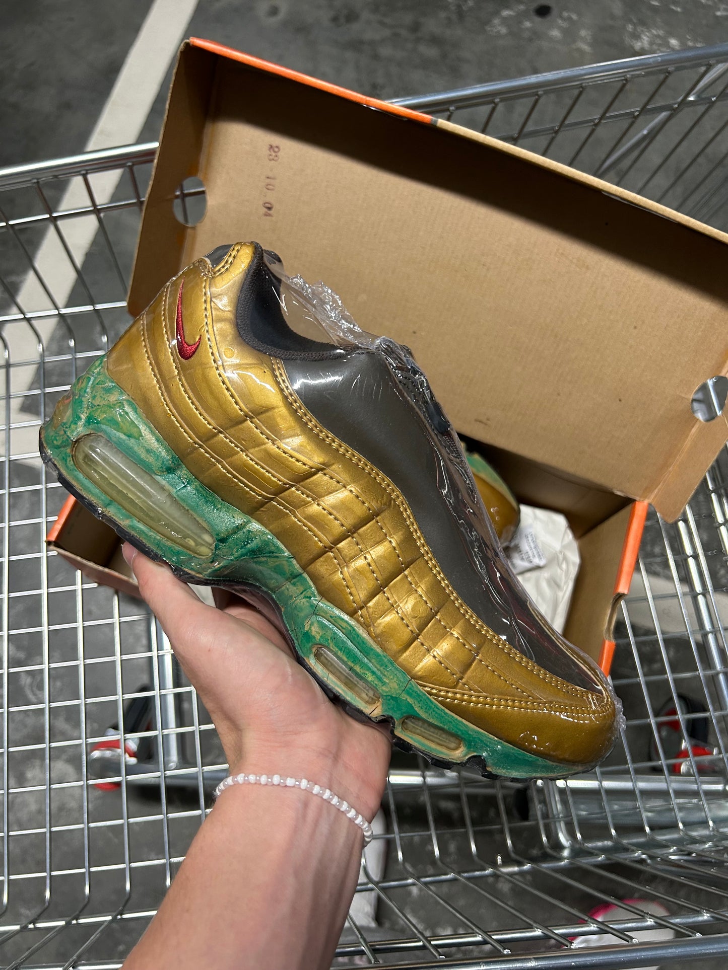 Nike Air Max 95 Zipper Met Gold/Hothouse-Dark Mocha (2001) US9 Men’s