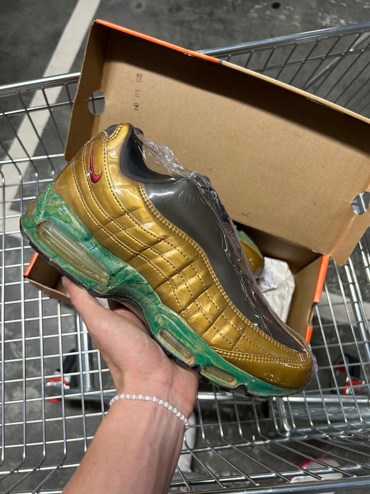 Nike Air Max 95 Zipper Met Gold/Hothouse-Dark Mocha (2001) US9 Men’s