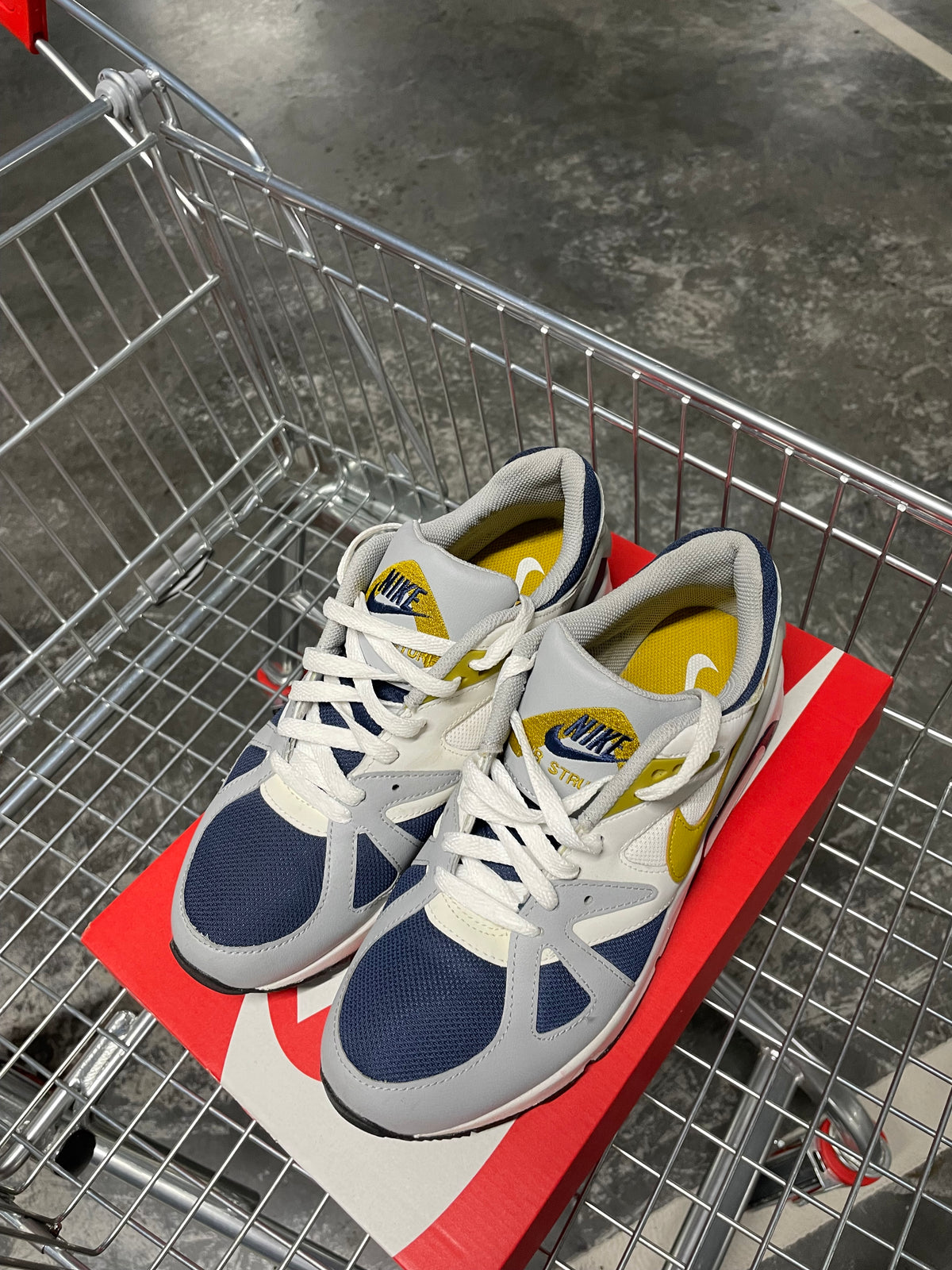Nike Air Structure Triax 91 White Navy Citron US9 Men’s