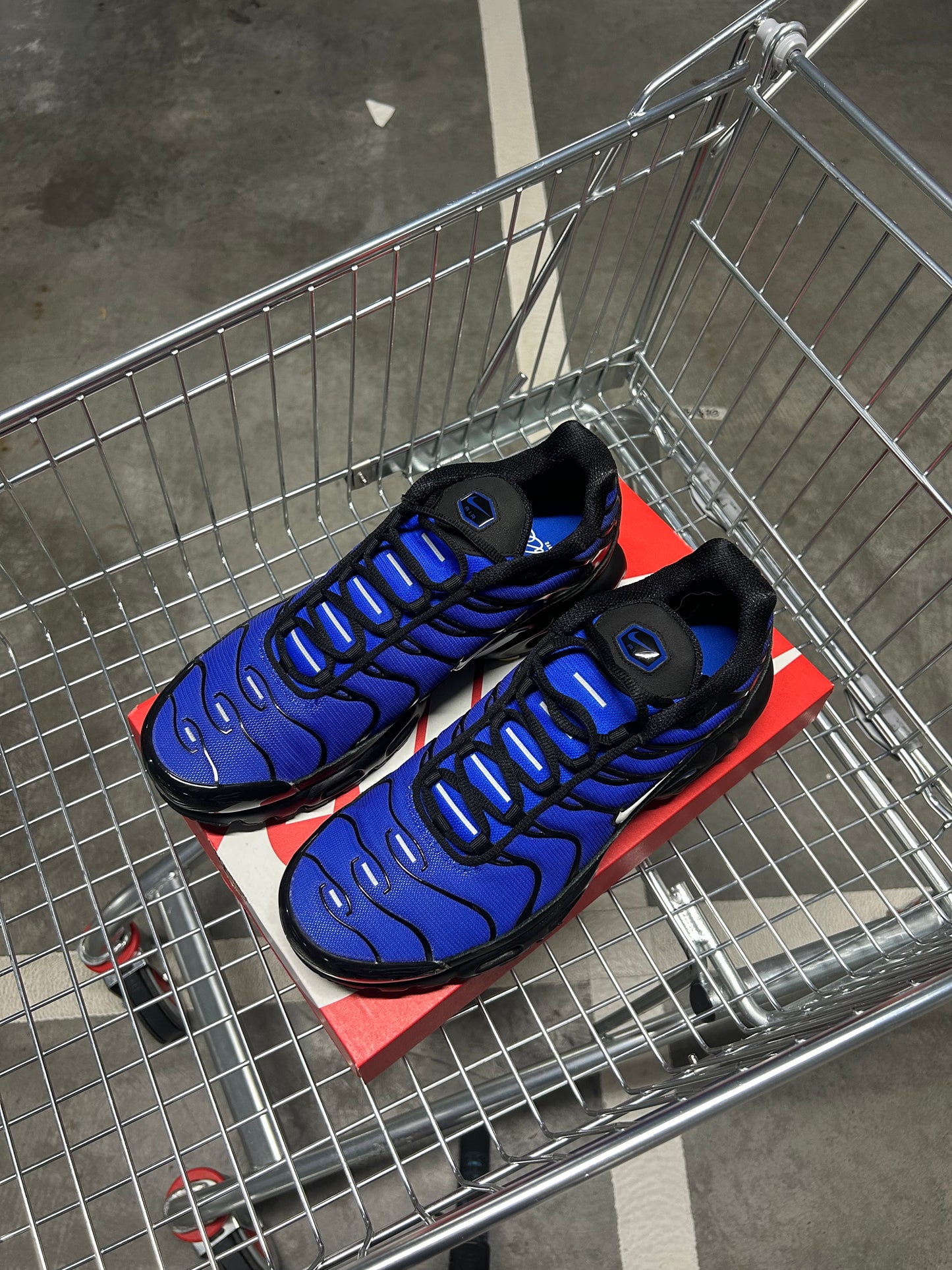 Nike Air Max Plus Premium Black Racer Blue Men’s US10.5