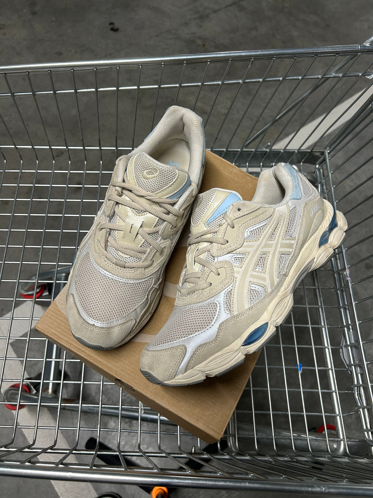 ASICS GEL NYC Smoke Grey Blue US10 Men's