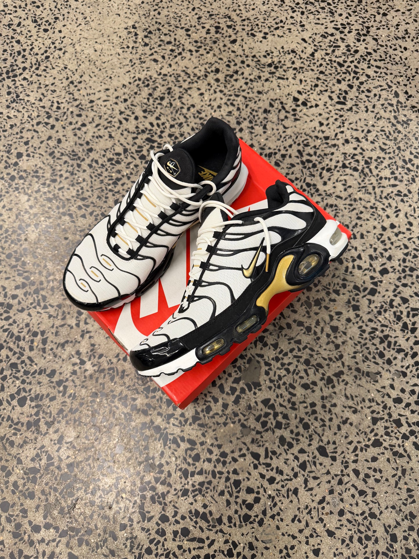 Nike Air Max Plus "White Metallic Gold" US11.5 Men's