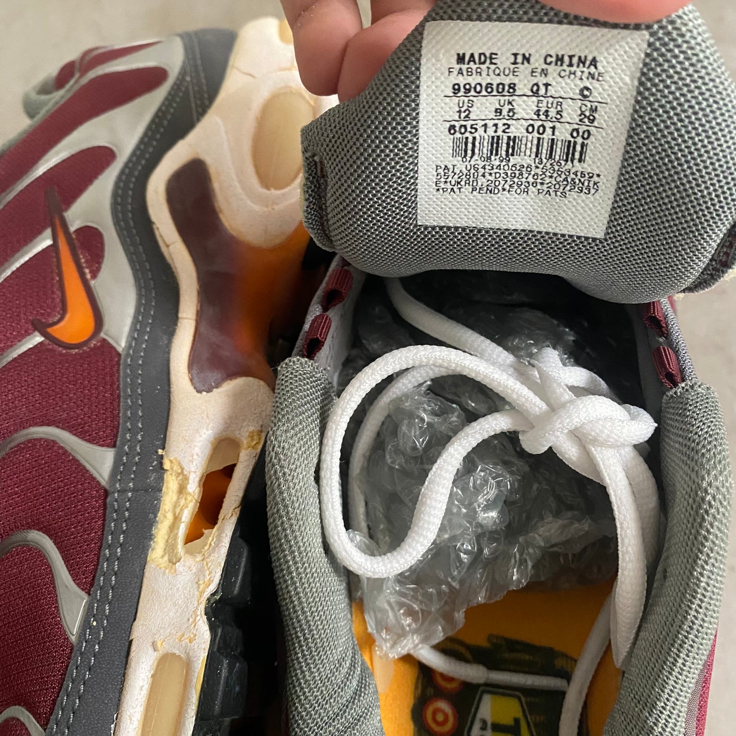 Nike Air Max Plus "Women's Burgundy" (1999) US12 Women's/ 10.5 Men's