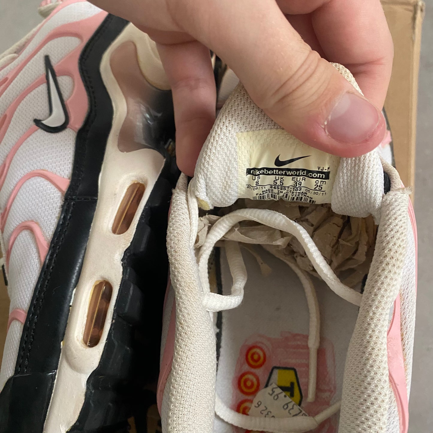 Nike Air Max Plus "Pastel Pink" (2011) US8 Women's