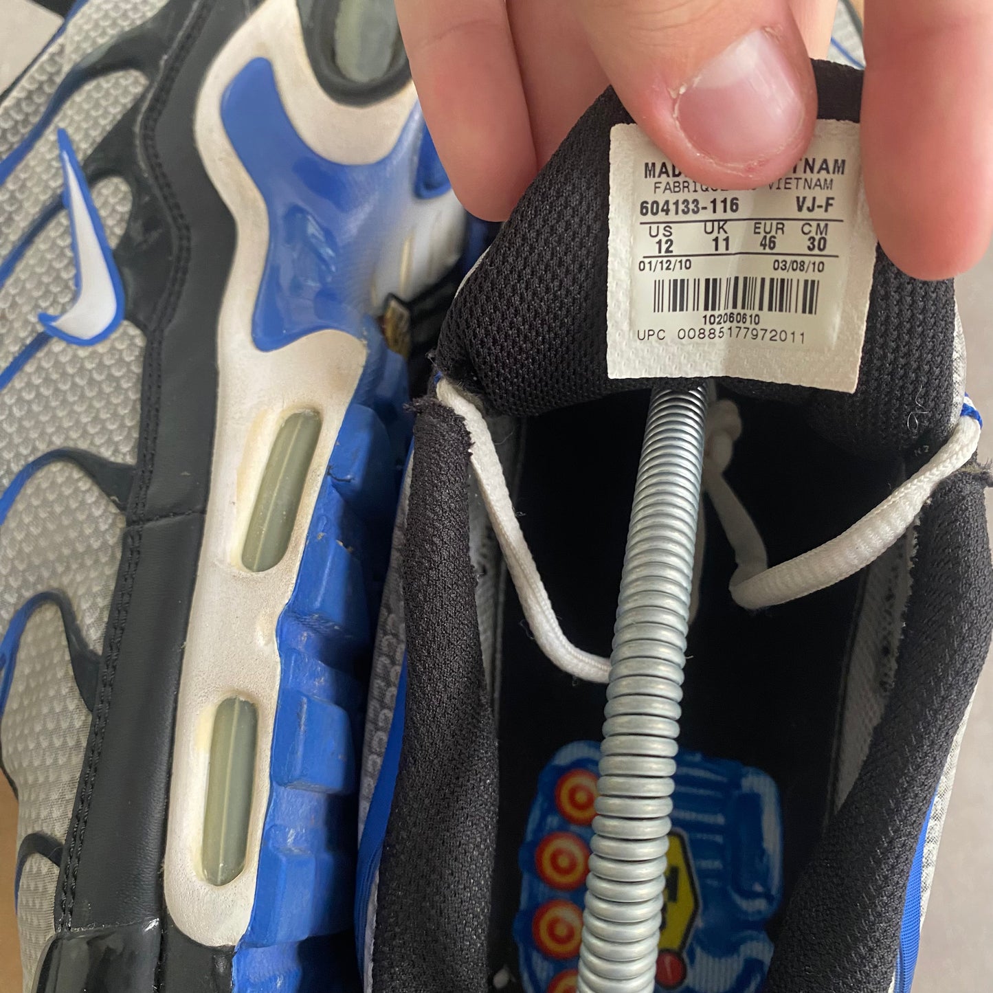 Nike Air Max Plus "Blue Sparks" (2010) US12 Men's